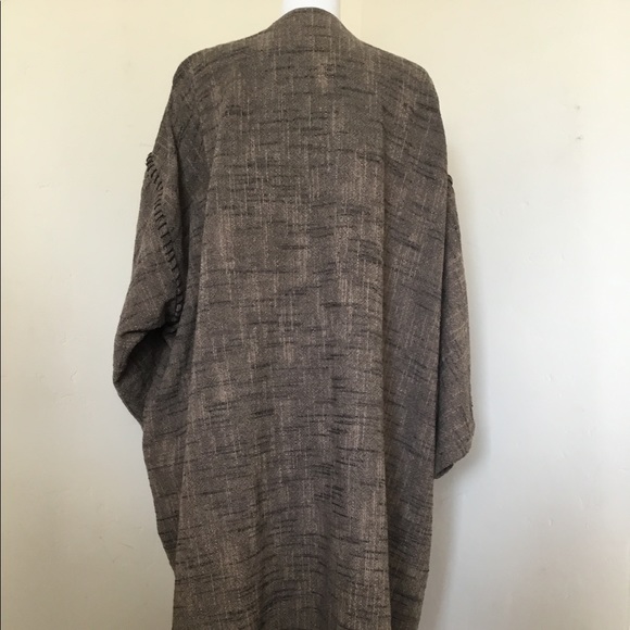 Plantation by Issey Miyake Cardigan Style Jacket Brown Size S - Picture 8 of 10